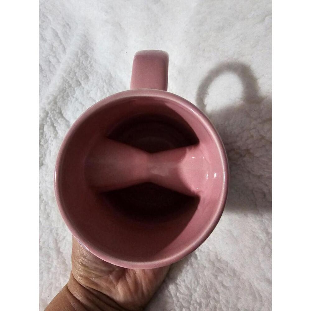 VOODOO Doughnut Coffee Mug Pink & Black "The Magic Is In The Hole" 4.25" Novelty - Picture 7 of 11